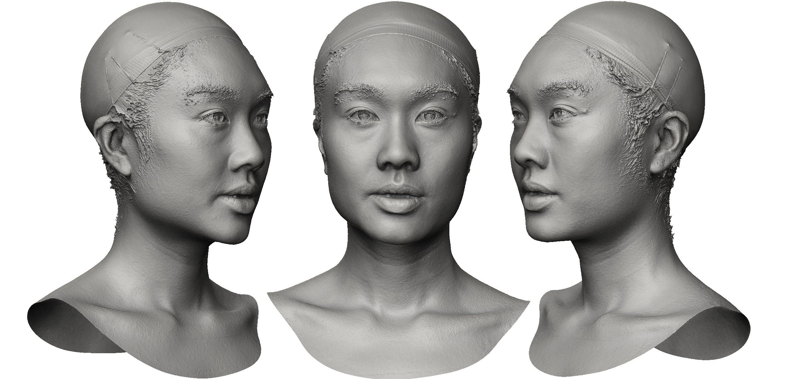 Download Asian Female 3D Head Model